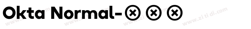 Okta Normal字体转换